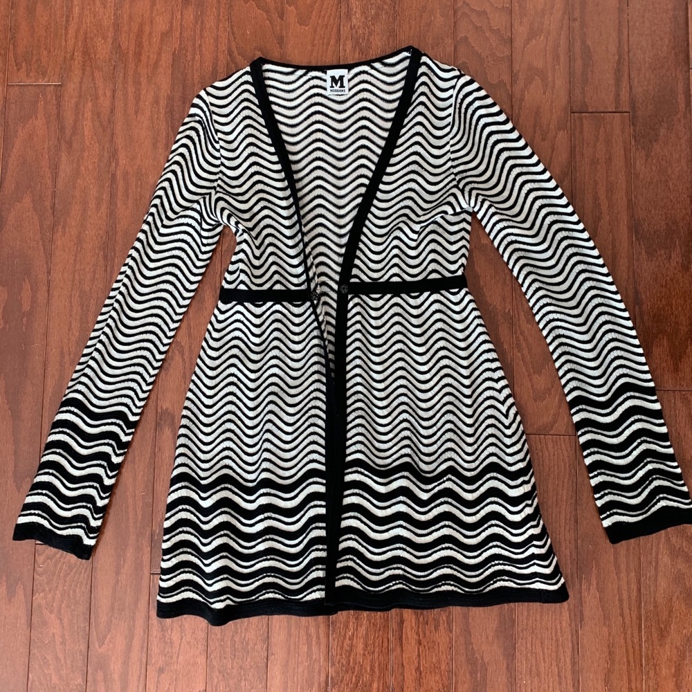 Missoni black and white cardigan